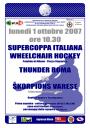 Locandina della Super Coppa Italiana di Wheelchair Hockey